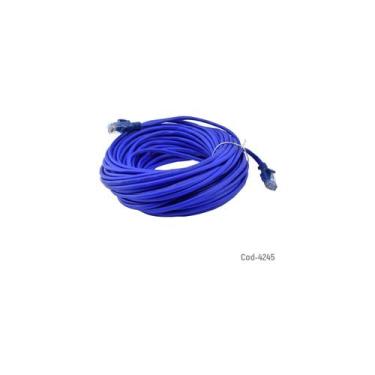 Imagem de Cabo de rede Techcenter Categoria 5E RJ-45 20m azul - Lightbek Officia