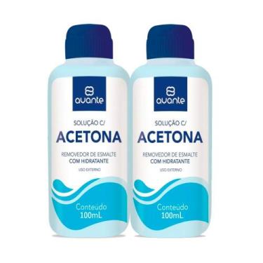 Imagem de Kit 2 Acetona Avante Removedor de Esmalte com Hidratante 100ml