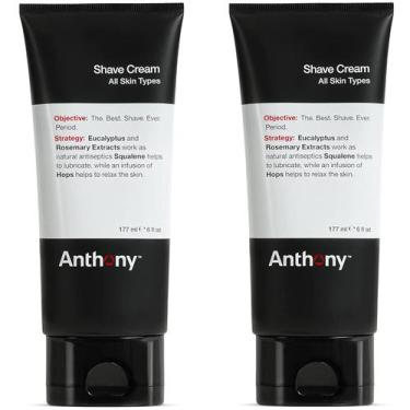 Imagem de Creme de barbear Anthony Sensitive Skin 177 ml com 2 unidades de esqua