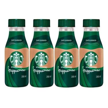 Imagem de Kit 4 Frappucino Starbucks Café Clássico 280ml