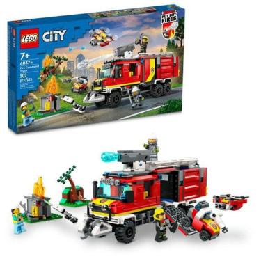 Imagem de Lego city caminhão de comando dos bombeiros (502 peças)