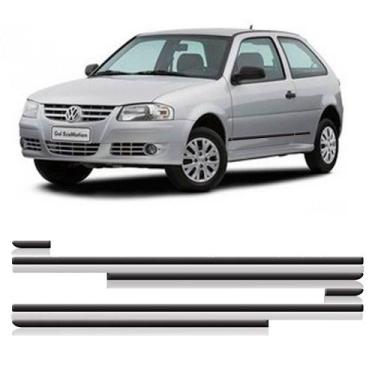 Imagem de Friso Lateral Gol / Parati G3 2000 A 2004 2p - Kit 6 Peças  - SANFIL