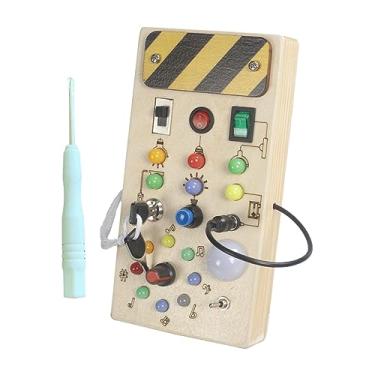 Imagem de YIJU Brinquedo de Viagem com Quadro de Atividades LED Montessori para Crianças, Meninos E Meninas de 1, 2, 3 E 4 Anos