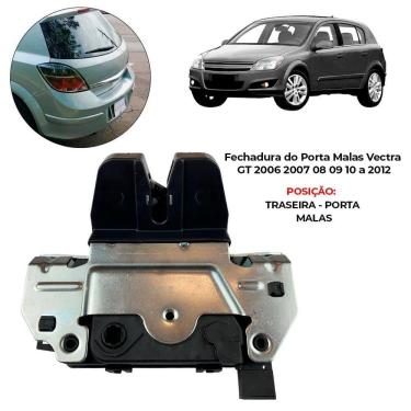 Imagem de Fechadura Trava Eletrica Porta Malas Vectra Gt 2006 A 2012