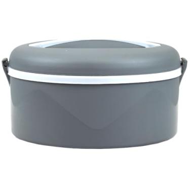 Imagem de Marmita Termica 1,5 Litros com Tampa de Rosca, Quente e Frio barata Custo Benefício, mantem o alimento (Cinza/Cinza Claro)