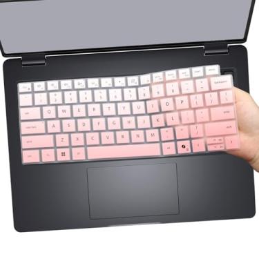 Imagem de Capa de teclado para laptop Dell Pro 14 PC14250/14255 2025, Dell Pro 14 Plus PB14250/14255, Dell Pro 14 Max MC14250/14255 de 14 polegadas (não serve para Dell Pro 14 PA14250) US - OmbrePink