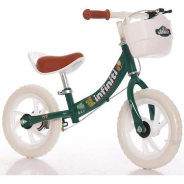 Imagem de Bicicleta Balance Infiniti Kids Aro 12 Verde Com Branco