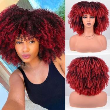 Imagem de Perucas afro vitorianas para mulheres negras Peruca de cabelo crespo e