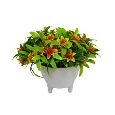 Imagem de Vaso de Flores Plantas Artificiais Decorativas - Arranjo - Decor Artif