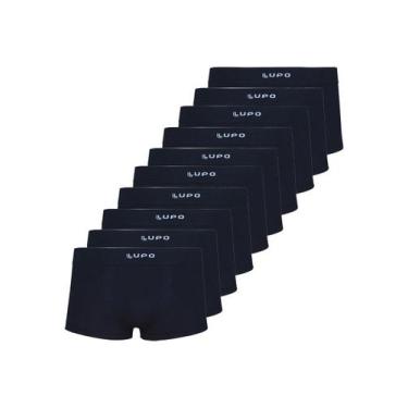 Imagem de Kit com 10 Cuecas Sunga Lupo 656-001, Preto, G
