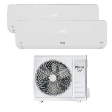 Imagem de Ar Condicionado Bi Split Inverter Philco 18000 BTUs (2X9000) Quente e Frio 220V PAC18QV 