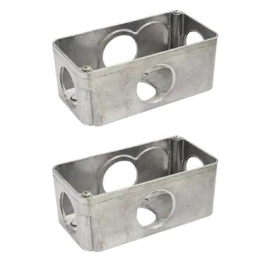 Imagem de 2 Condulete Múltiplo Modelo X Medida 1 1/2 em Alumínio Sieg