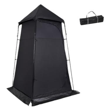 Imagem de Guarda-roupa Vestiário portátil desmontável com zíper, sala de montagem pop-up ao ar livre, barraca de troca com bolsa de transporte fácil de montar armário