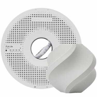 Imagem de Filamento Bambu Lab para Impressora 3D PLA LITE - Gray - Com carretel reutilizável - 1,75mm - 1kg