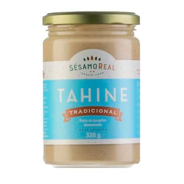 Imagem de Tahine Tradicional Sésamo Real 350g – 100% Natural, Vegano e Sem Glúten | Pasta de Gergelim Descascado Rica em Proteínas e Cálcio Sésamo Real