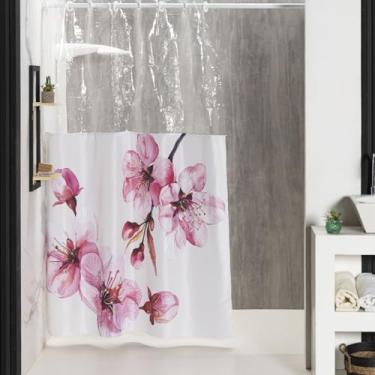 Imagem de Cortina de PVC para Box Banheiro - Kit Completo c/Ilhos e (PARIS)