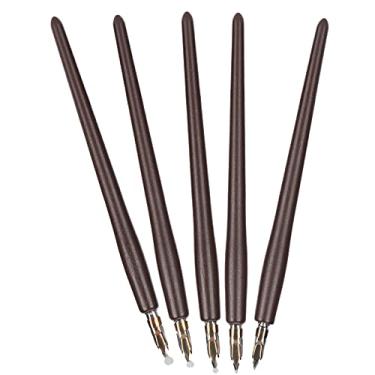 Imagem de ZJchao Caneta de Caligrafia, Caneta de Imersão de Imersão de Tinta Com Cabo de Madeira de Home Office Art Painting Caligrafia Conjunto de Tinteiro Presente Com Caixa de Armazenamento para Escrever