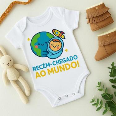 Imagem de Body Personalizado Bebê Recem-Chegado ao Mundo - Baby da Moda