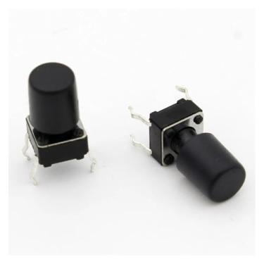 Imagem de 100 pçs/lote boné preto G62 para tampa de botão tátil de 6 * 6 mm WWECCQIJ