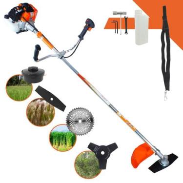 Imagem de Roçadeira Máquina de Cortar Grama Vulcan VR430-S À Gasolina 43cc 1,7HP