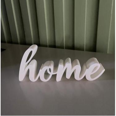 Imagem de Home Palavra Letreiro Decoração Sala Quarto Rack Enfeite de Mesa Letra