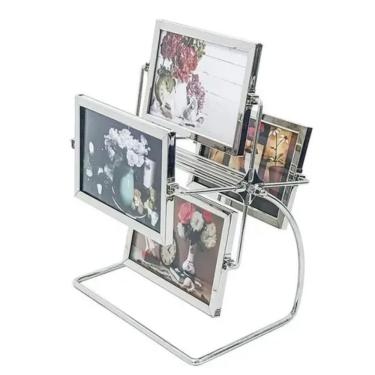 Imagem de Porta Retratos 10x15 Giratório 8 Foto Presente Personalizado