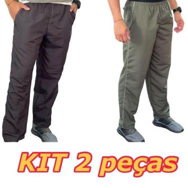 Imagem de 2 Calças Tactel Reforçadas 3 Bolsos Tripla Costura com Vivo na Lateral