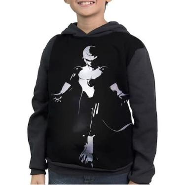 Imagem de Casaco Moletom Infantil Dragon Ball Freeza Full Print - smoke, Preto, 