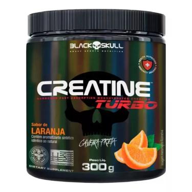 Imagem de Suplemento em Pó Black Skull Caveira Preta Turbo Laranja em Pote 300g