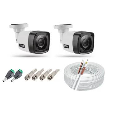 Imagem de Kit 2 Câmera Segurança Infravermelho hd + Cabo + conectores