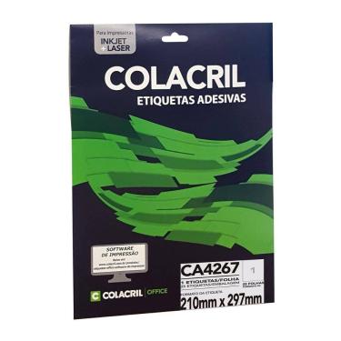 Imagem de Etiqueta inkjet/laser CA4267 com 25 folhas - Colacril