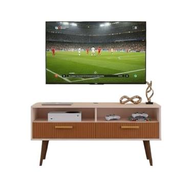 Imagem de RACK BANCADA COM PORTAS 0,90 VEGAS 1.10 COPA TVs 42Polegas Sala Quarto 90 * 27 * 51cm(Copa 1.10 off/ripado)