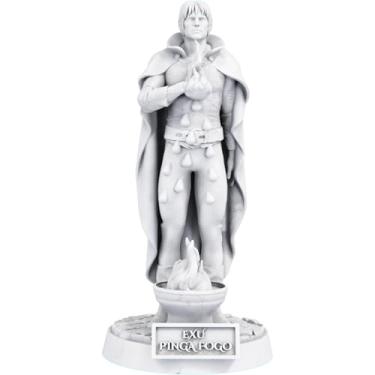 Imagem de Estátua Exu Pinga Fogo Umbanda Candomblé (Cor Mármore)