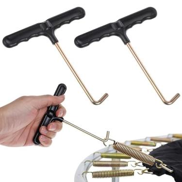 Imagem de Ferramenta de tração de mola de trampolim, ferramenta de gancho de trampolim, extrator de trampolim (preto)