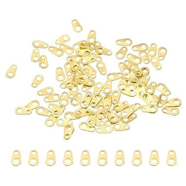 Imagem de Silver Links Charm Connector, brincos de metal planos, conectores para colar, pulseira, joias, faça você mesmo, One Size, Metal, Sem Pedra Preciosa