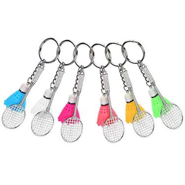 Imagem de AYNEFY Anel Chave de Badminton, Mini Peteca de Metal Premium, Acessório de Bolsa Elegante e Leve para Jogadores e Fãs