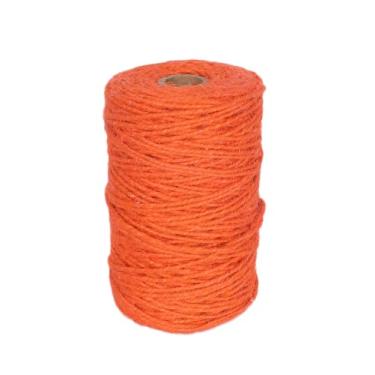 Imagem de Corda de juta de jardim laranja de 100 m, barbante para jardinagem, escalada de tomate, gravata para plantas, artes florais, suprimentos de artesanato