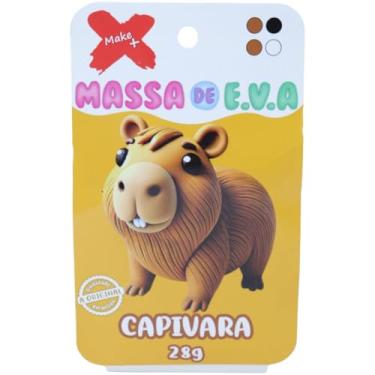 Imagem de Massa de Eva Criativa, Make+, Capivara, com 04 cores, 28 Gramas