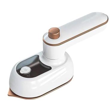 Imagem de Mini Ferro Portatil De Passar Roupa Vapor Para Viagem Elétrico Pequeno 110v e 220v Alta Temperatura(Branco)