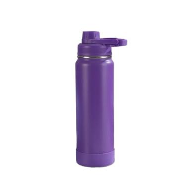 Imagem de Garrafa TéRmica Esportiva em Aço InoxidáVel com Proteção TéRmica em Silicone e AlçA Isolada, 350 ml(ROX,800ml)