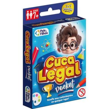 Imagem de Jogo de Cartas Cuca Legal Pocket com 55 Cartas e 220 Perguntas - Pais 