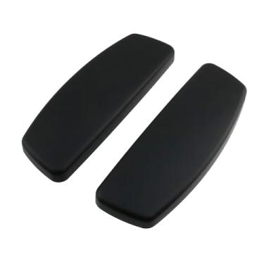 Imagem de Antrader Almofadas de braço de substituição para cadeira de escritório, capa de apoio de braço de mesa, orifício de montagem universal de 10 cm, com parafusos e chave, preto, 2 peças