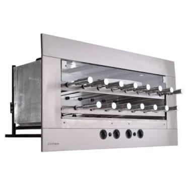 Imagem de Churrasqueira a Gás de Embutir para 15 Espetos Age GLP 127V - Titan Eletro