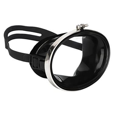 Imagem de Óculos de natação e snorkel HD antiembaçamento com rosto de mergulho e lente de vidro temperado para homens e mulheres