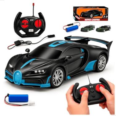 Imagem de Carrinho de Controle Remoto Recarregável Brinquedo Drift Faróis em Led