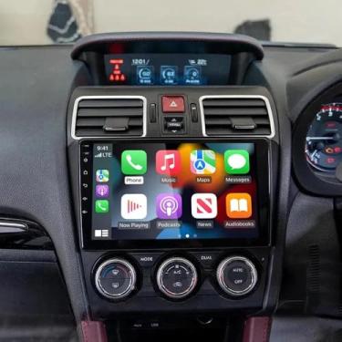 Imagem de Android 13 para Subaru Forester Impreza WRX XV 2015-2018 Atualização de rádio veicular, tela sensível ao toque de 22.9 cm Double Din Carplay Android Auto Estéreo Bluetooth GPS Navi FM AHD Câmera de