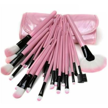 Imagem de Kit Pinceis Maquiagem Profissional 24 Peças com Estojo Organizador 904
