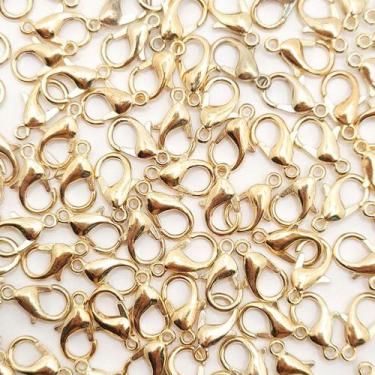 Imagem de Fecho Lagosta Metal Dourado 10mm 10pçs 5g Pulseira Colar Bijuteria - M