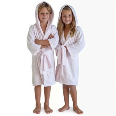 Imagem de Roupão Juvenil com Bolso Manta Flannel/Roupão Infantil de 05 a 08anos 