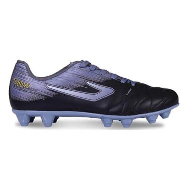 Imagem de Chuteira Topper Flame Campo Preto/Cinza,39